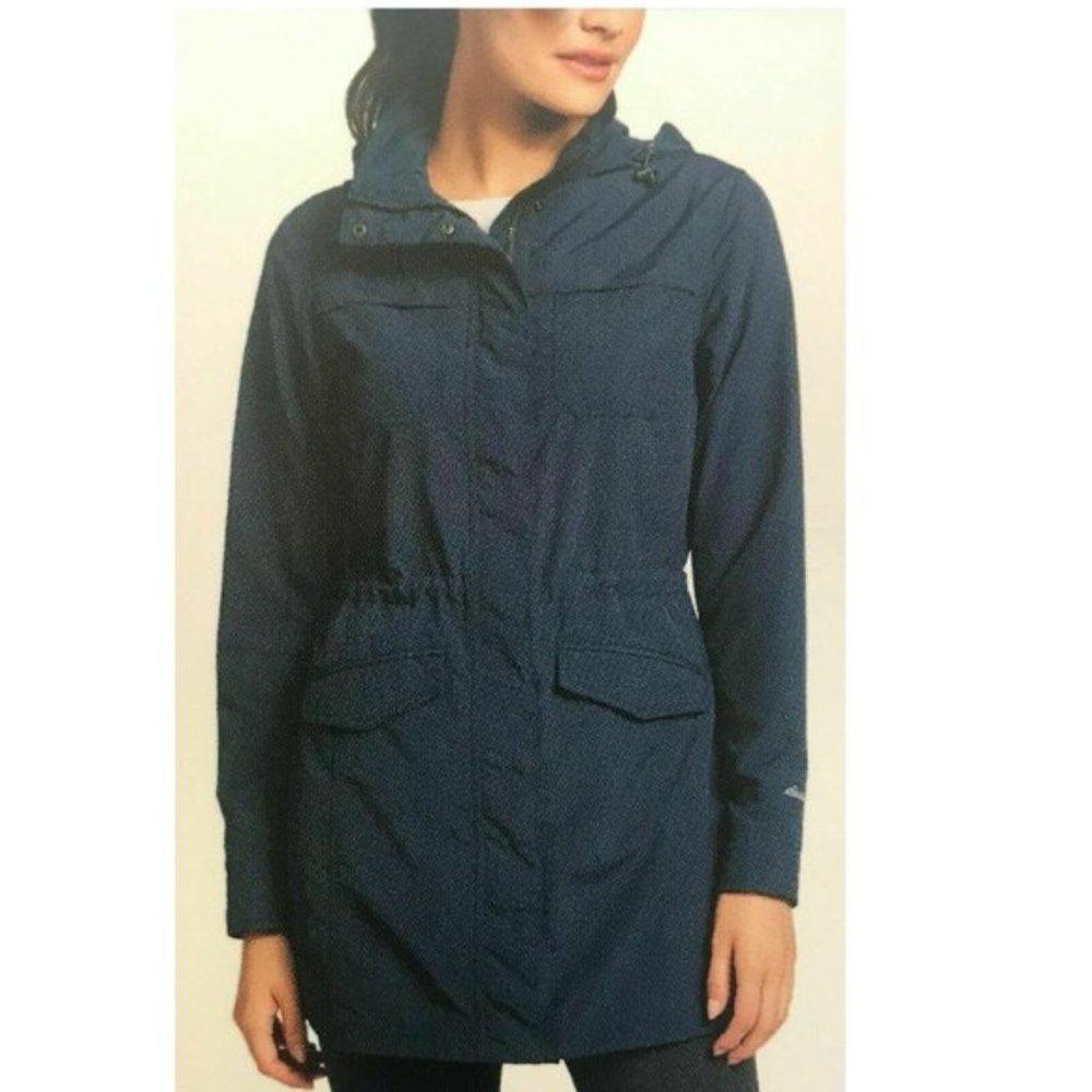 Eddie Bauer Jacket Adventure Hiking Parka Navy - Picture 1 of 2